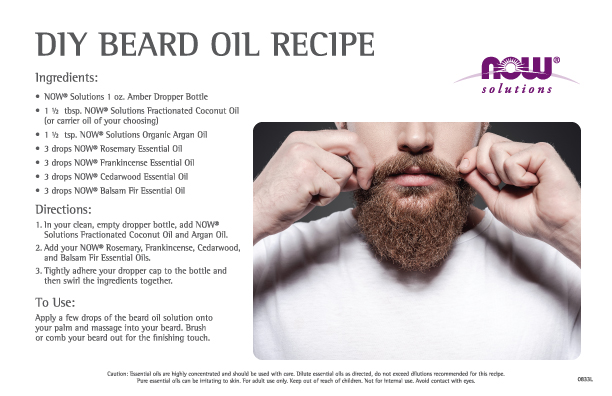 0833L - Beard Oil Recipe Cards